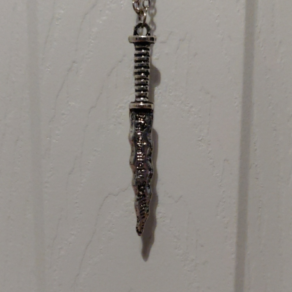 Rumplestiltskin dagger necklace